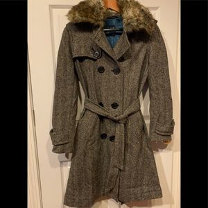 Woman’s tweed dress coat